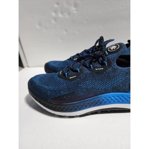 Under Armour UA Charged Curry Spikeless Golf Shoes Sz 9.5 Blue/Black 3025072-001 main image 4